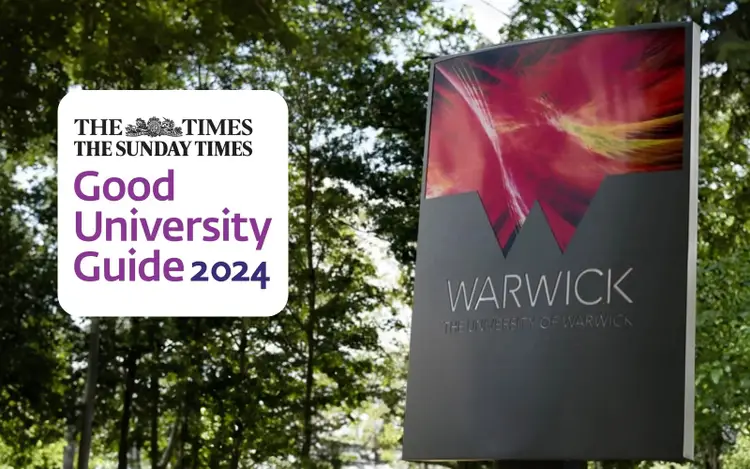 University of Warwick named top 10 Universities in the United Kingdom once again Image